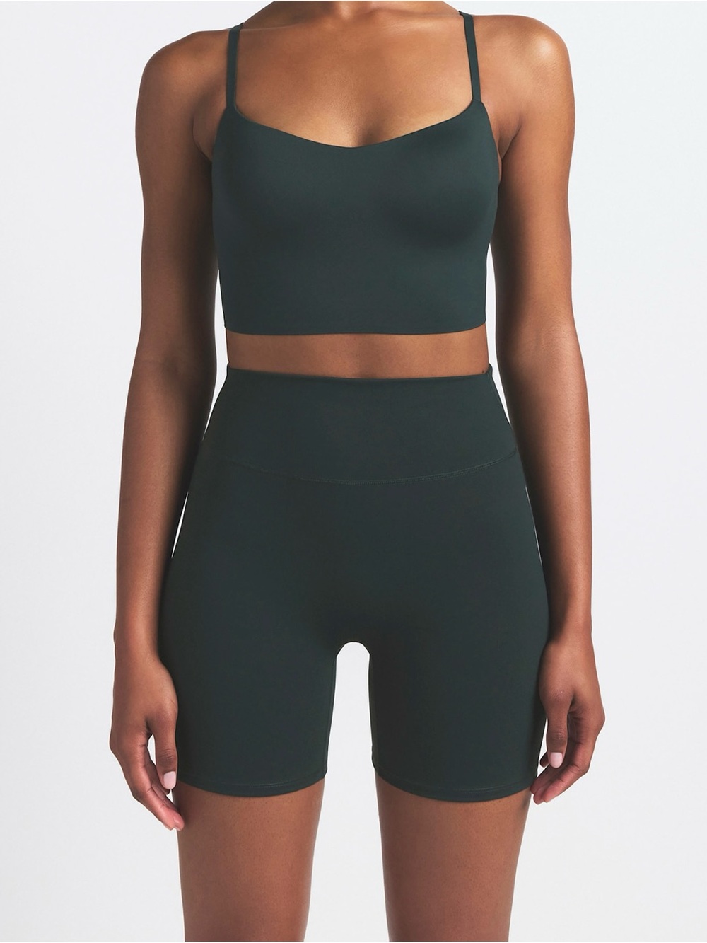 NikeSKIMS Matte Women's High Waisted 5" Biker Shorts BOBKS7022W-DKT Dark Teal